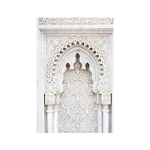 Moroccan Door Wall Art Gold Quran Arabic Calligraphy Canvas Panting Islamic Architecture Poster Print Wall Pictures Boho Decor