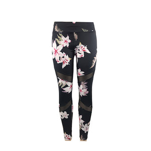 Spring Floral Print Fitness Sport Suit